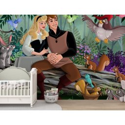 Foto tapeta za decu Princ i princeza u sumi t180