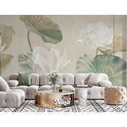 Foto tapet Beli lotosi Tapet494