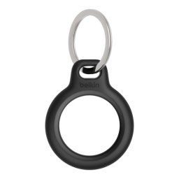 Belkin privezak za ključeve sa metalnim prstenom za AirTag, Crni