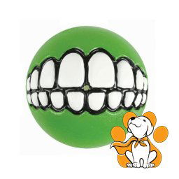 Rogz Grinz Fetch Ball M, Fluorescentna Lopta Za Pse, Zelena