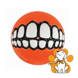 Rogz Grinz Fetch Ball S, Lopta Za Pse, Narandžasta