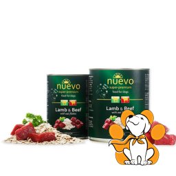 Nuevo Grain Free Senior Lamb&Beef 800g, Vlažna Hrana Za Starije Pse