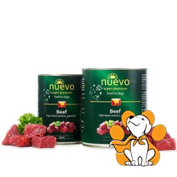 Nuevo Grain Free Beef 800g, Lako Svarljiva Hrana Za Pse Bez Žitarica
