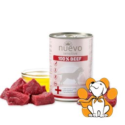 Nuevo Sensitive Monoprotein Grain Free Beef 400g, Vlažna Hrana Sa Govedinom