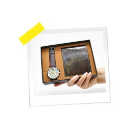 SET NAKITA MUŠKI OP24417 sat sa novčanikom braon WY