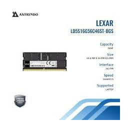16GB DDR5 5600MHz Lexar LD5S16G56C46ST-BGS