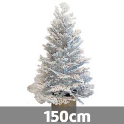 Novogodišnja jelka snezna 150cm u metalnoj saksiji ( 201020 )