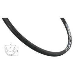 Force felga basic disk 559x19 32 rupe crna ( 70237 )