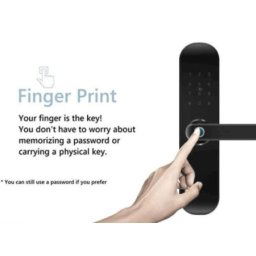 ZIGBEE-SMART-LOCK-WD002 Gembird Zigbee Wifi brava sa otiskom prsta za vrata, daljinska kartica