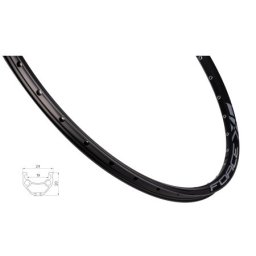 Force felga xc basic disk 584x19 32 rupa crna ( 7023831 )