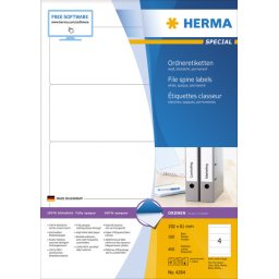 Herma etikete 192x61, za široki registrator A4/4 1/100 b ( 02H4284 )