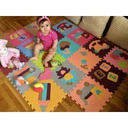 Baby Great Podne puzzle Premijum klase "Ćerke-majke" dva kompleta (pink+braon) ( 12008 )