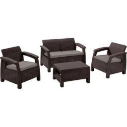 Keter Baštenski set corfu ii, pe-ratan, braon ( CU 258952 )