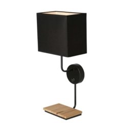 Keto Zidna Lampa sa Prekidačem Crna 1x40W E14 ( 15148 )