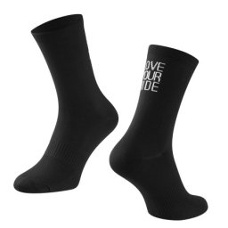 Force čarape force love your ride, crna l-xl/42-46 ( 90085808 )