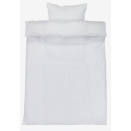 Set krep posteljine 140x200 cm bela