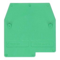 Krajnja pločica TO431, 4 mm2, ZELENA, tip TEO.4/PT Cabur