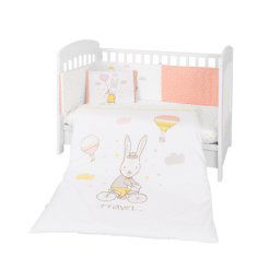 KikkaBoo posteljina sa ogradicom 6 pcs 70/140 Rabbits in Love ( KKB61077 )
