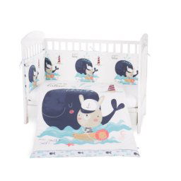 KikkaBoo posteljina sa ogradicom 6 pcs 70/140 Happy Sailor ( KKB60057 )