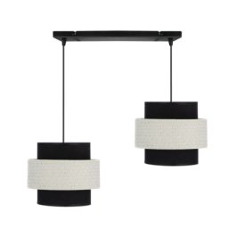 Benta 2 Visilica Crna Krem 2x40W E27 ( 15099 )