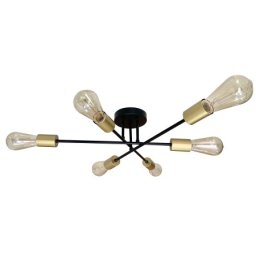 Crespilo Luster Crni 6x40W E27 ( 15013 )