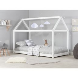 Krevet Kućica 190x90 Beli + Dušek od 14 cm ( 8458 )