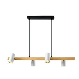 Xilo Visilica Crna + Drvo 4x25W GU10 ( 15074 )