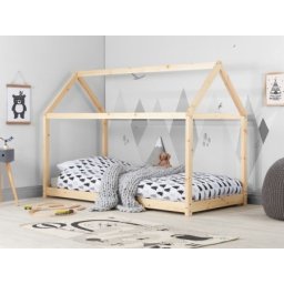 Krevet Kućica 190x90 Natur + Dušek od 14 cm ( 8457 )