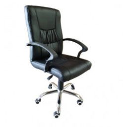 Office Elegante - Radna fotelja - Viborg (eko koža crna)