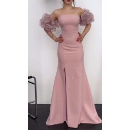 Duga haljina za maturu sa biserima