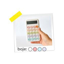KALKULATOR PASTEL RETRO ZN 811 4 boje OP24063 WY #