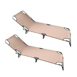 Baštenska ležaljka sklopiva kapućino 712000K-2 kom