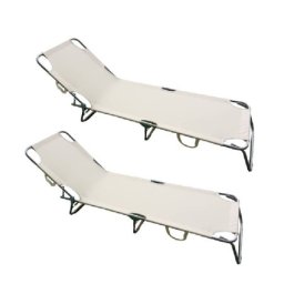 Baštenska ležaljka sklopiva bež 712000B-2 kom