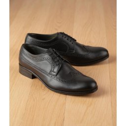 Klasične crne muške brogue cipele LANDERJACK 5450