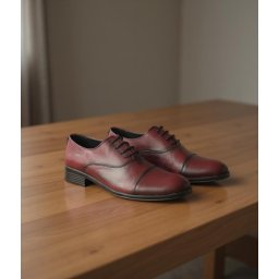 Formalne muške bordo kožne cipele LANDERJACK 5492