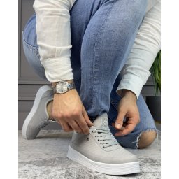 Sive elegantne muške cipele 5815