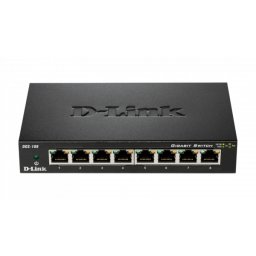 LAN Switch D-Link DGS-108GL/E 10/100/1000Mbps 8port Metal Gigabit