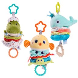 JollyBaby Muzička igračka na potez sa glodalicom Životinje