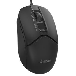 USB Opticki miš A4Tech A4-FM12T, 1200Dpi, 108mm, Silent, USB-C/A, BLACK