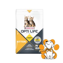 Versele-Laga Opti Life Kitten 1kg, Hrana Za Mačiće u Razvoju, Piletina