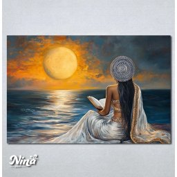 Slike na platnu Devojka sa knjigom Nina635_P