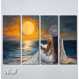 Slike na platnu Devojka sa knjigom Nina635_4