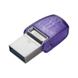Kingston 128GB USB flash drive, 2-in-1 USB 3.2 Gen.1 Type-C & Type-A, DataTraveler microDuo 3C ( DTDUO3CG3/128GB )