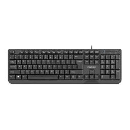 Natec Trout slim multimedia keyboard US, USB, black ( NKL-0967 )