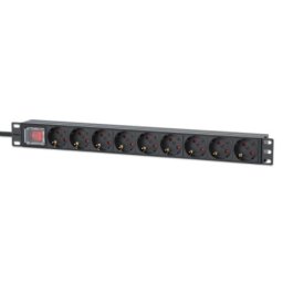 Intellinet 715133 19"/1U sa 9 utilnica/prekidač/2m PDU kabl