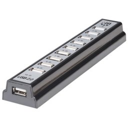 Manhattan 161572 2.0/480Mbps/Crni USB HUB 10port