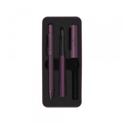 Set Faber Castell Grip hemijska olovka + naliv pero M 201530 berry