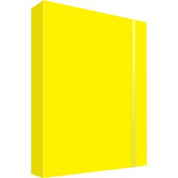 FASCIKLA BOX SA GUMOM A4 5D ŽUTA 6057 OP*