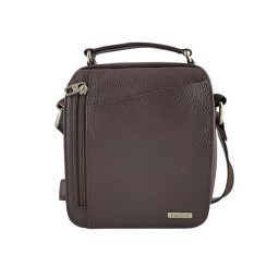 Muška braon kožna torbica Biznis (6 džepova)