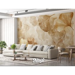 Foto tapet Ginko u krem tonovima Tapet498